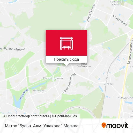 Карта Метро "Бульв. Адм. Ушакова"