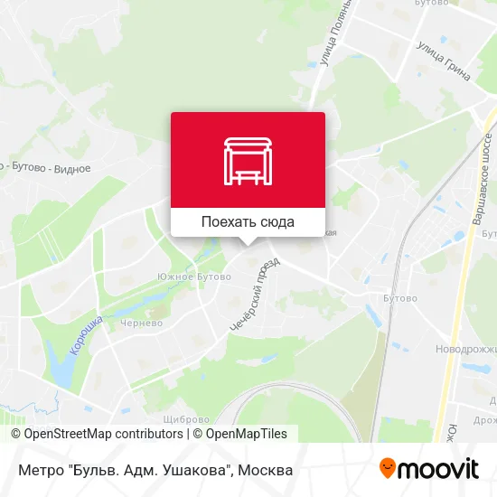 Карта Метро "Бульв. Адм. Ушакова"