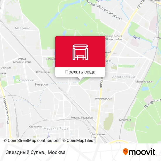 Карта Звездный бульв.