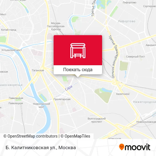 Карта Б. Калитниковская ул.