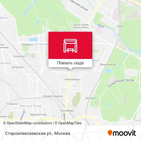 Карта Староалексеевская ул.
