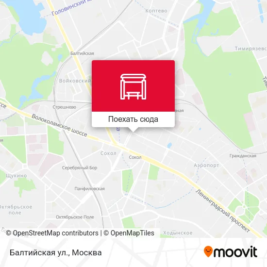 Карта Балтийская ул.