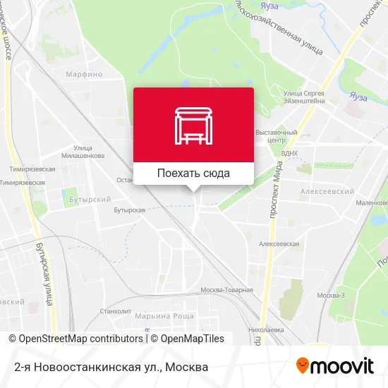 Карта 2-я Новоостанкинская ул.