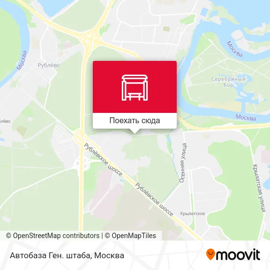 Карта Автобаза Ген. штаба