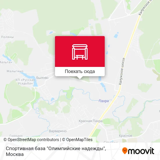 Карта Спортивная база "Олимпийские надежды"