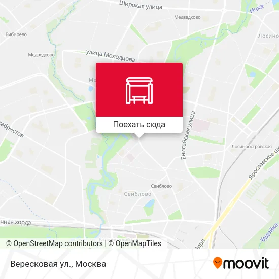 Карта Вересковая ул.
