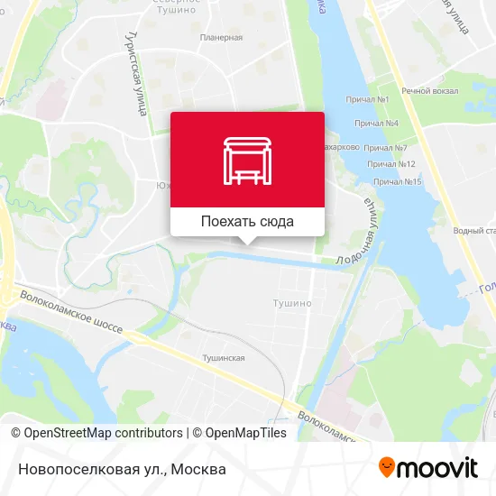 Карта Новопоселковая ул.