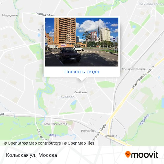 Карта Кольская ул.