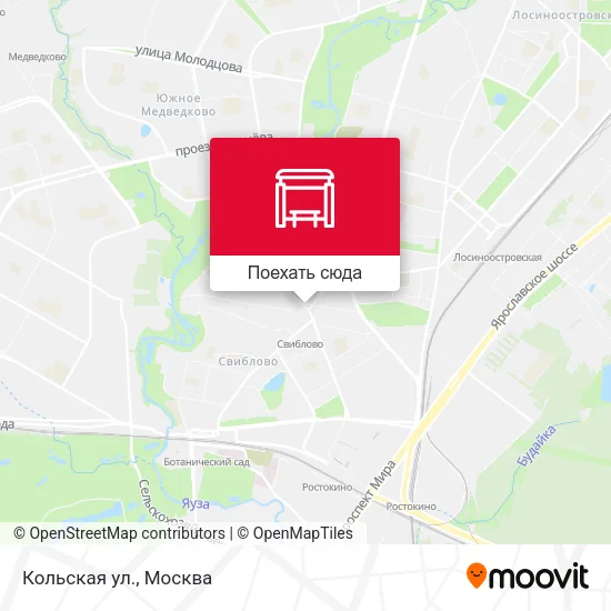 Карта Кольская ул.
