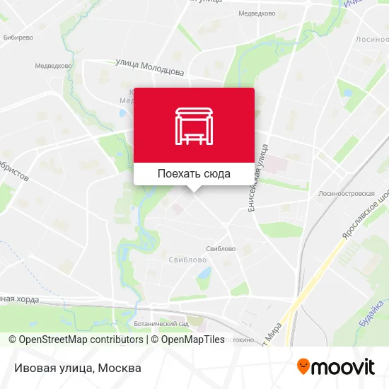 Карта Ивовая улица