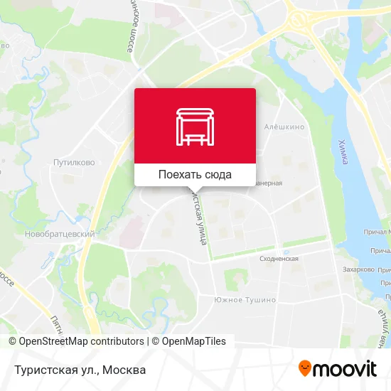 Карта Туристская ул.