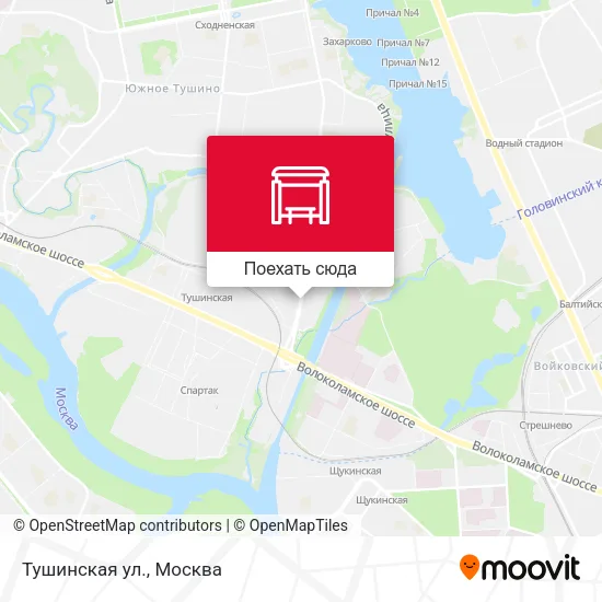 Карта Тушинская ул.