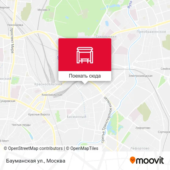 Карта Бауманская ул.