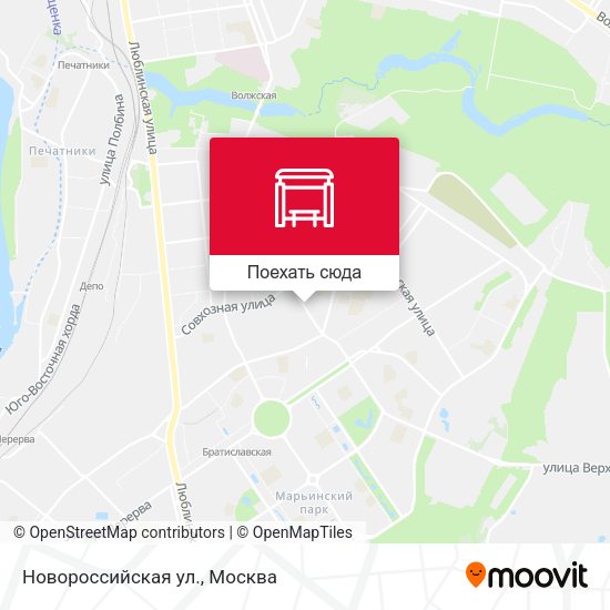 Карта Новороссийская ул.