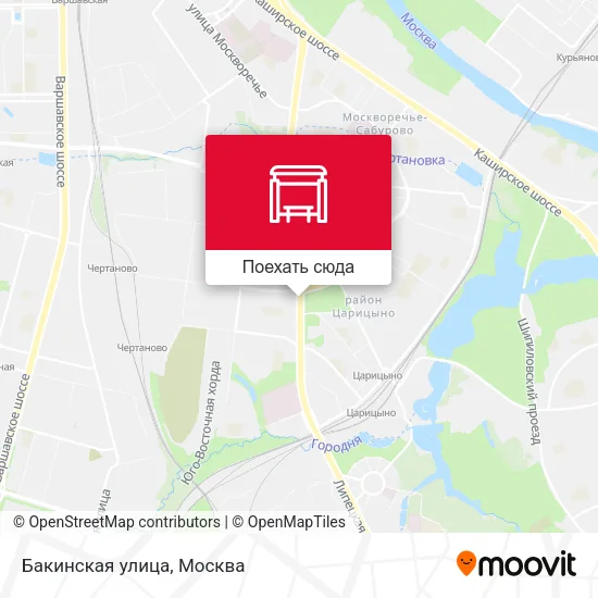 Карта Бакинская улица
