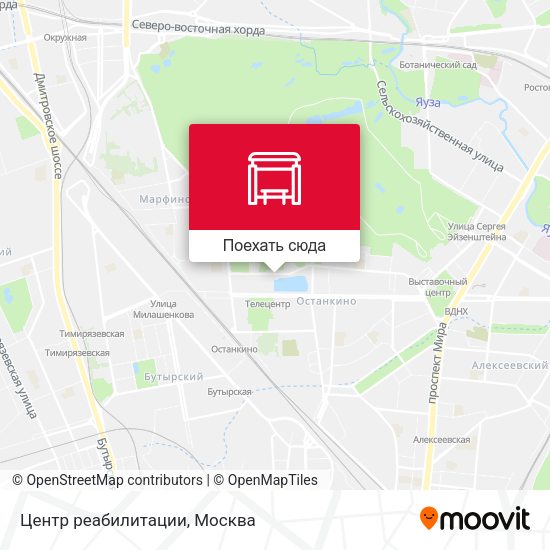 Карта Центр реабилитации