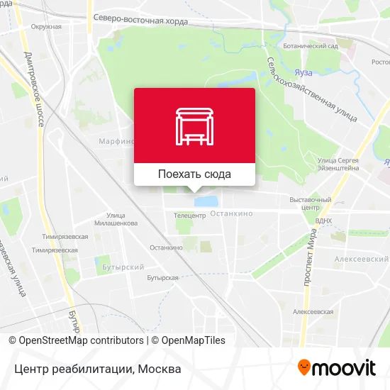 Карта Центр реабилитации