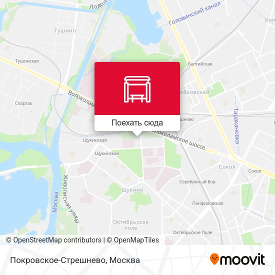 Карта Покровское-Стрешнево