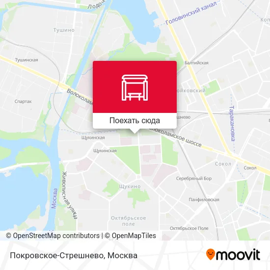 Карта Покровское-Стрешнево