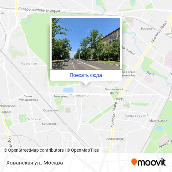 Карта Хованская ул.