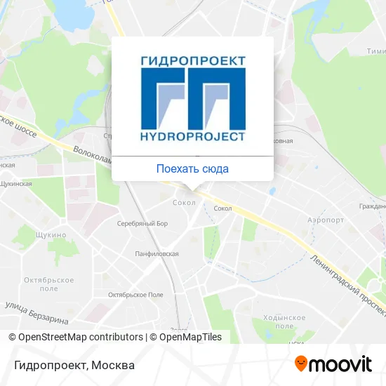 Карта Гидропроект