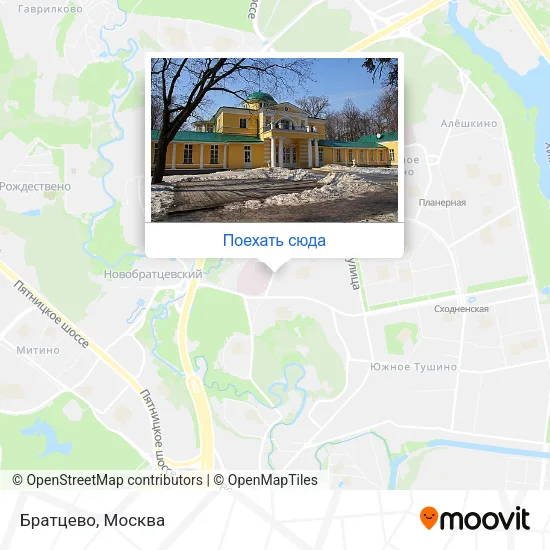 Карта Братцево
