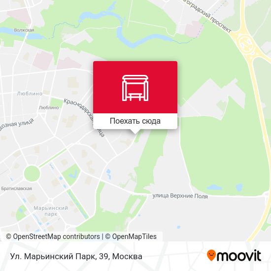 Карта Ул. Марьинский Парк, 39