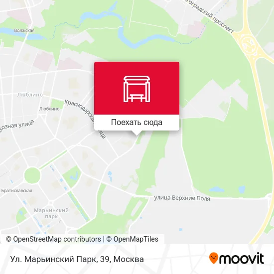 Карта Ул. Марьинский Парк, 39