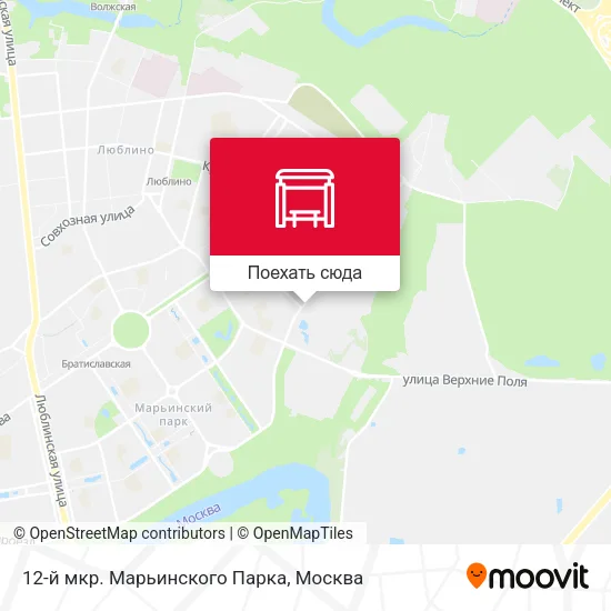 Карта 12-й мкр. Марьинского Парка