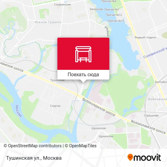 Карта Тушинская ул.
