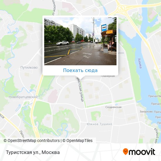 Карта Туристская ул.
