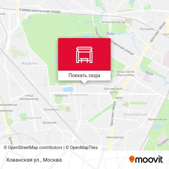 Карта Хованская ул.