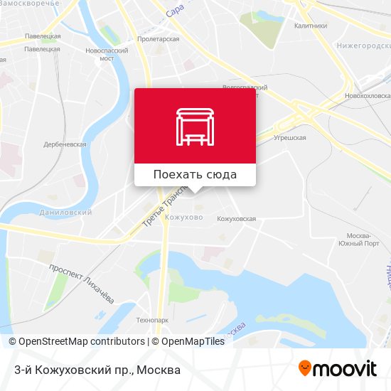 Карта 3-й Кожуховский пр.