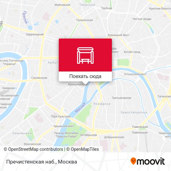 Карта Пречистенская наб.