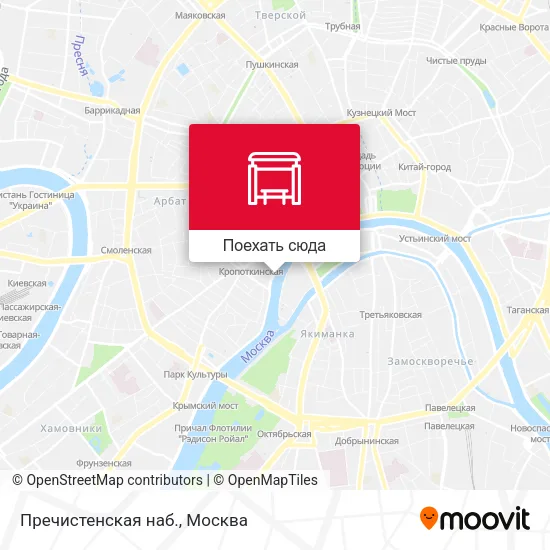 Карта Пречистенская наб.
