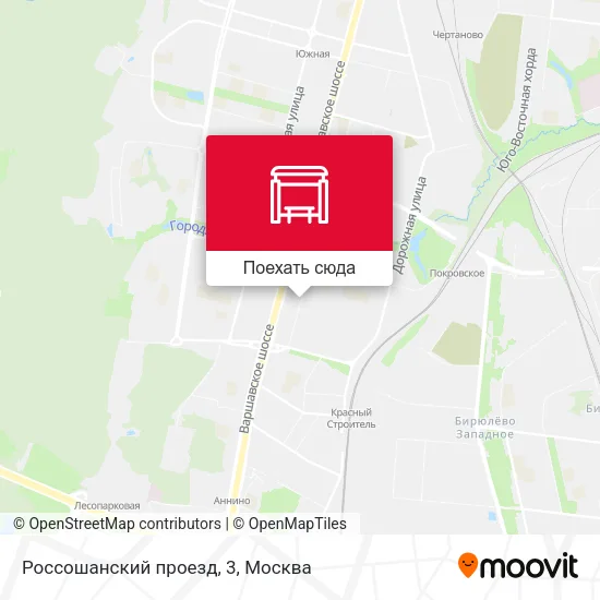 Карта Россошанский проезд, 3