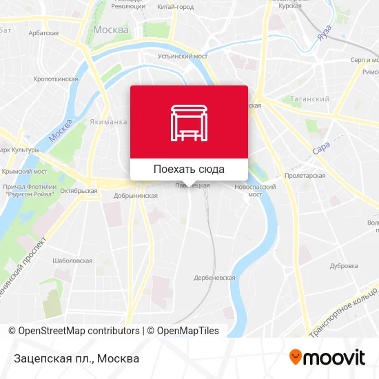 Карта Зацепская пл.