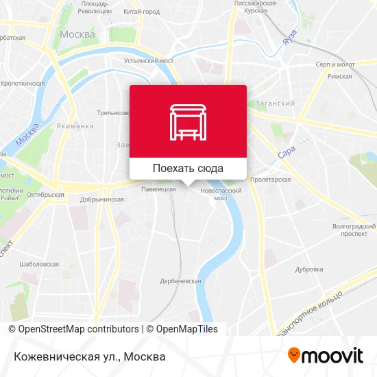 Карта Кожевническая ул.