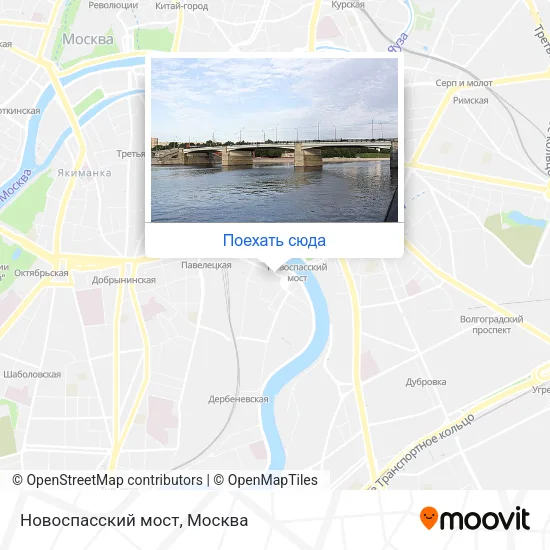 Карта Новоспасский мост