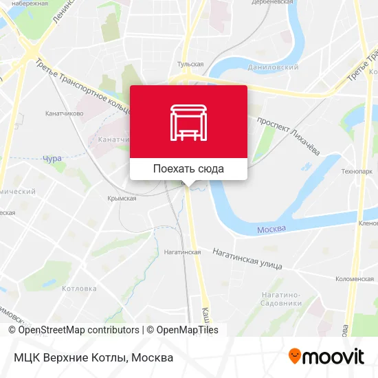 Карта МЦК Верхние Котлы