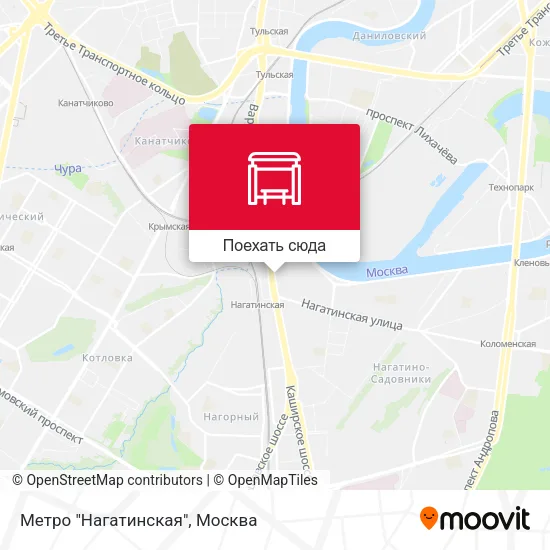 Карта Метро "Нагатинская"