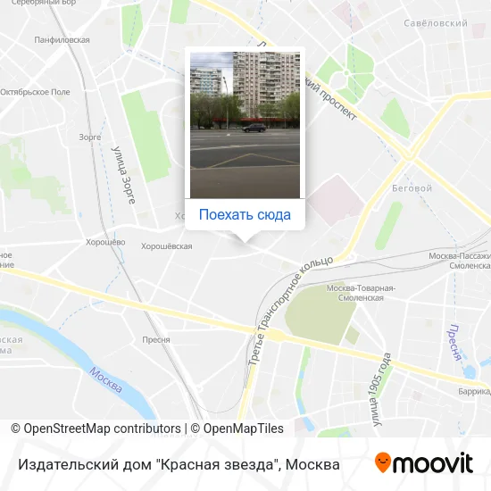 Карта Издательский дом "Красная звезда"