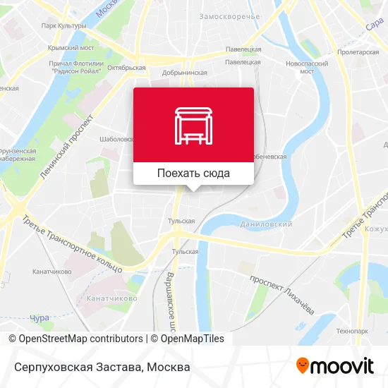 Карта Серпуховская Застава