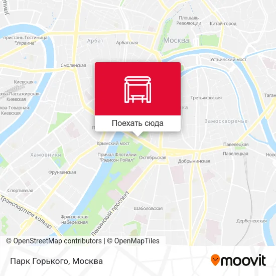 Карта Парк Горького
