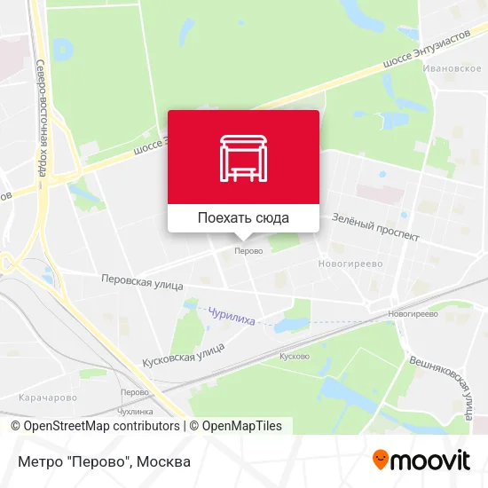 Карта Метро "Перово"