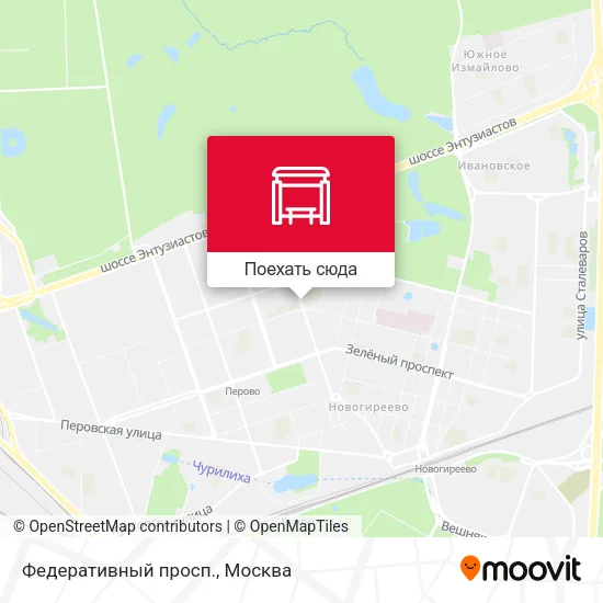 Карта Федеративный просп.