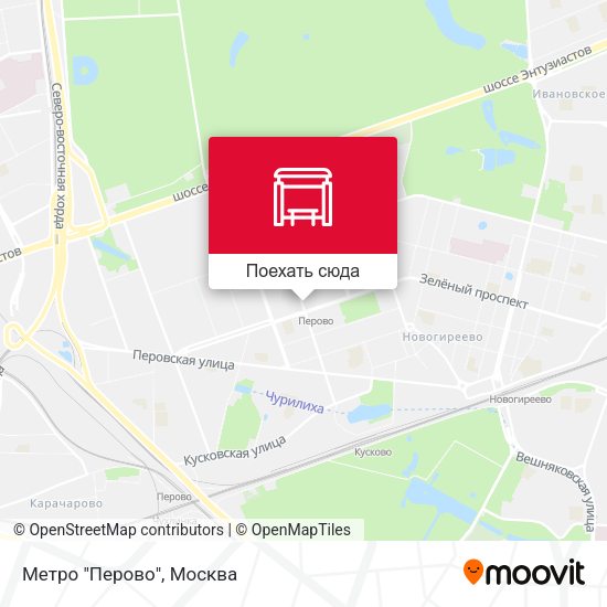 Карта Метро "Перово"