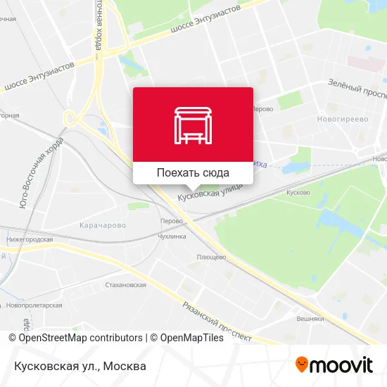 Карта Кусковская ул.