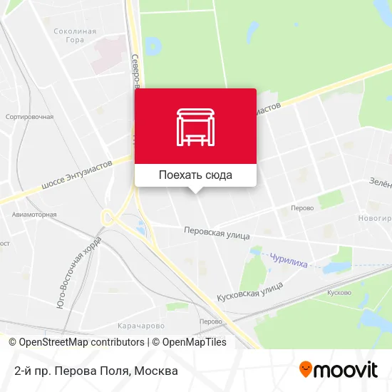 Карта 2-й пр. Перова Поля