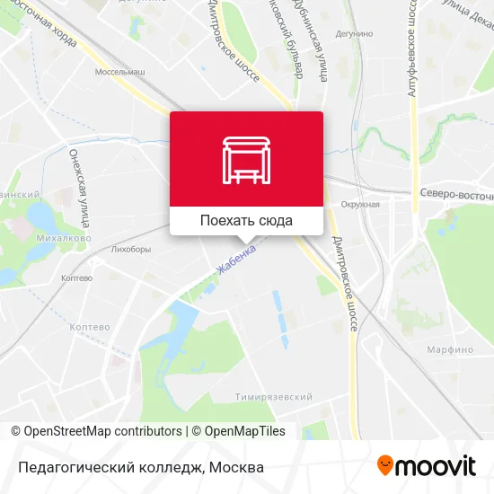 Карта Педагогический колледж
